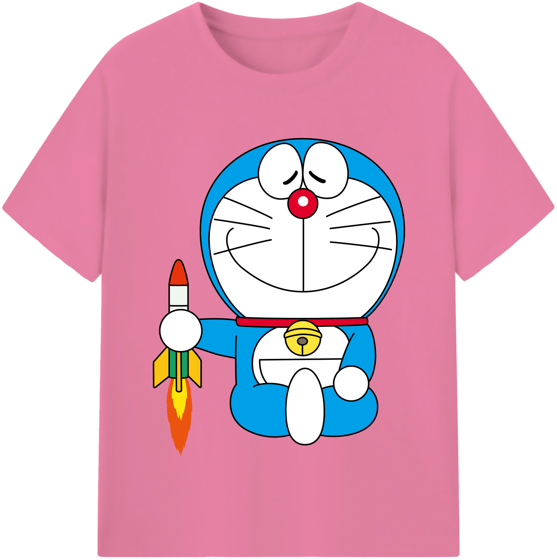 （画像用） ドラえもん Doraemon 綿100％半袖Tシャツ（フロントプリント）
